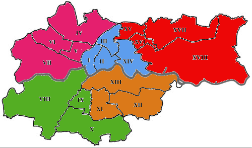 Kraków podział na sektory